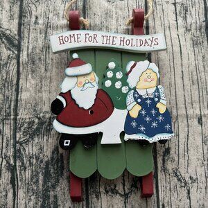 Home For The Holidays Christmas Sleigh Hanging Decoration